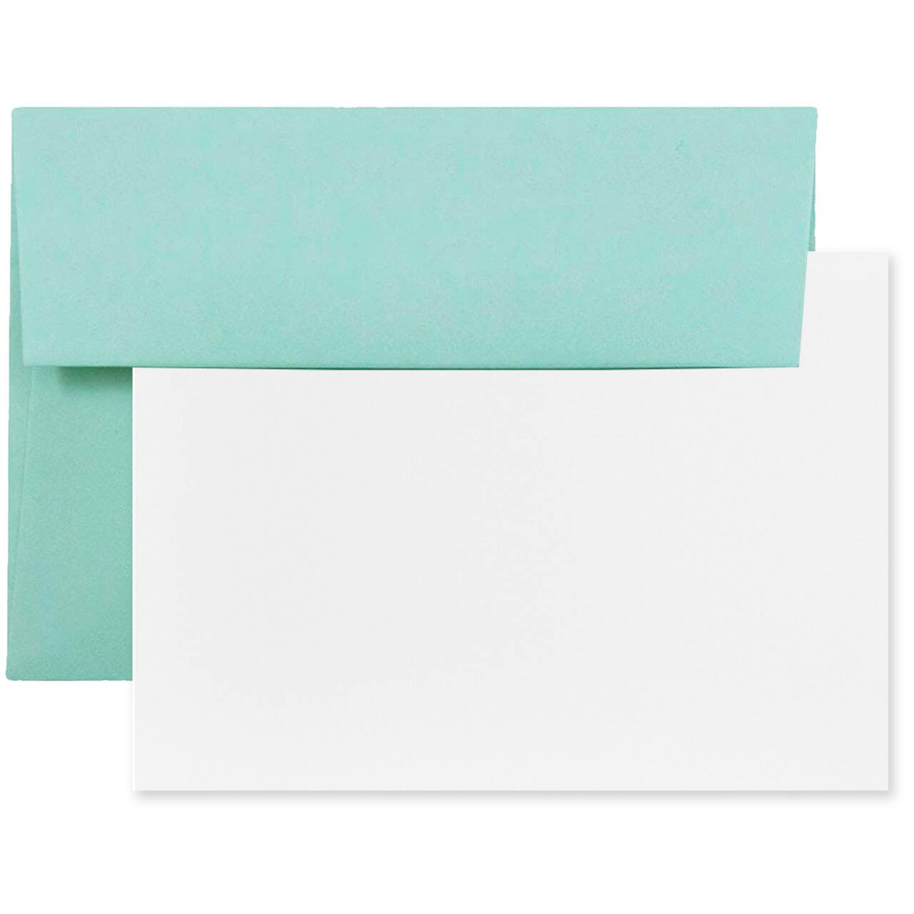 JAM Paper 3.62" x 5.12" Blank Greeting Cards & Envelopes, 100ct.